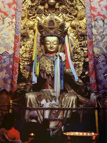 
Maitreya Statue in the Jokhang Temple - My Tibet (Galen Rowell) book
